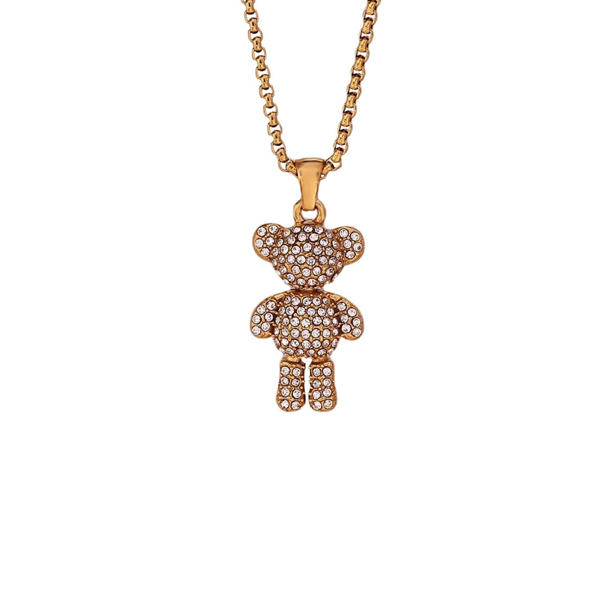 TEDDY BLING GOLD NECKLACE