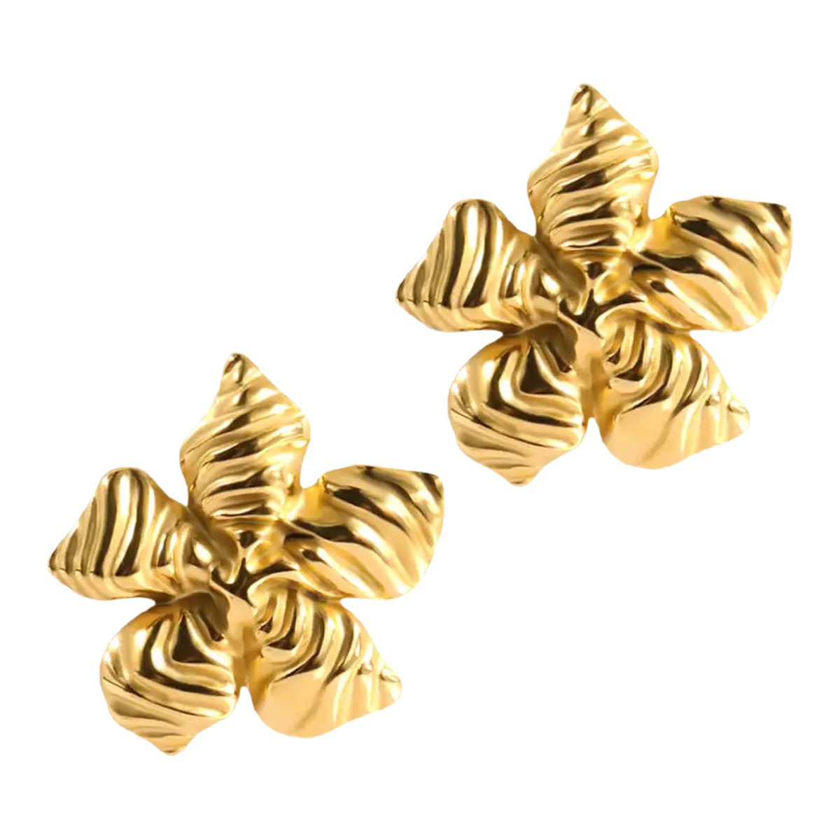 FLORAL BLOOM GOLD EARRINGS