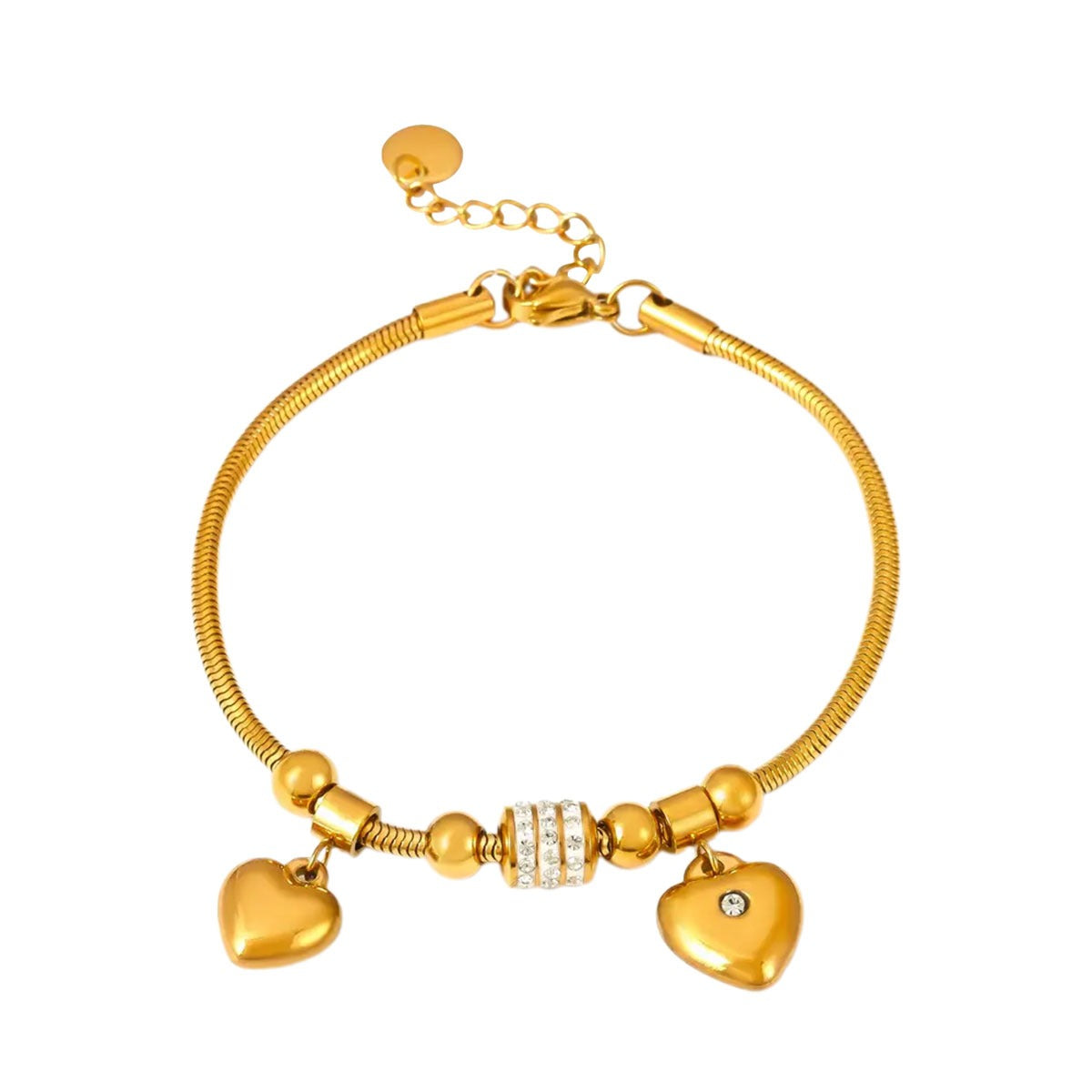 CHARM STACK GOLD BRACELET