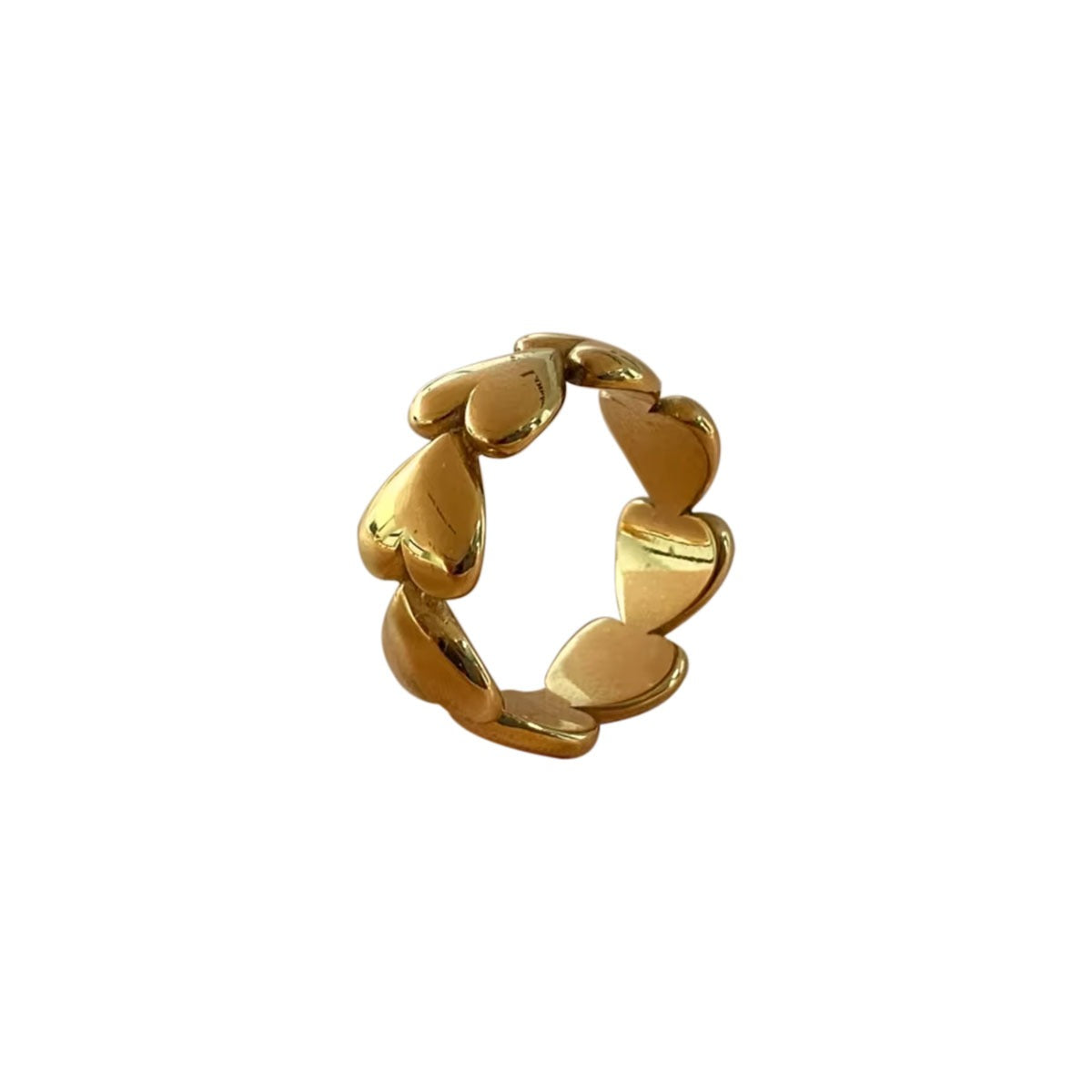 HEARTBEAT GOLD RING