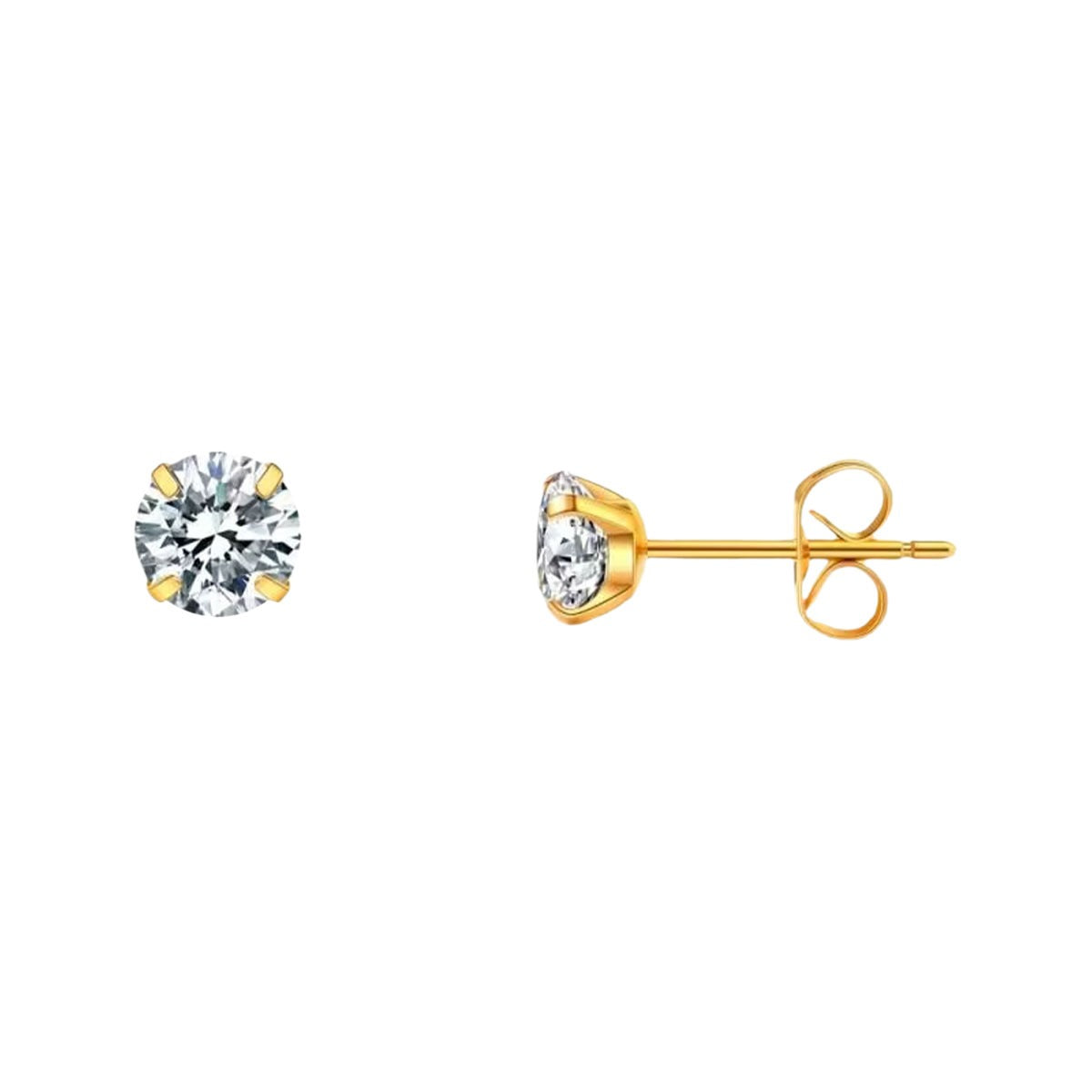 CLASSIC STUD GOLD EARRINGS