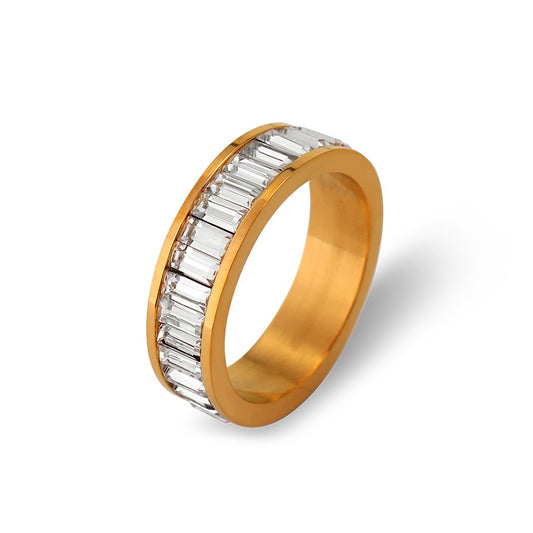 DIAMANTE GOLD RING